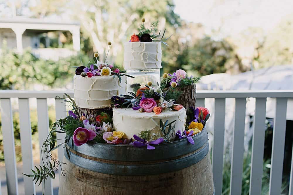 Flowers By Julia Rose - Harvest Newrybar Wedding -cake